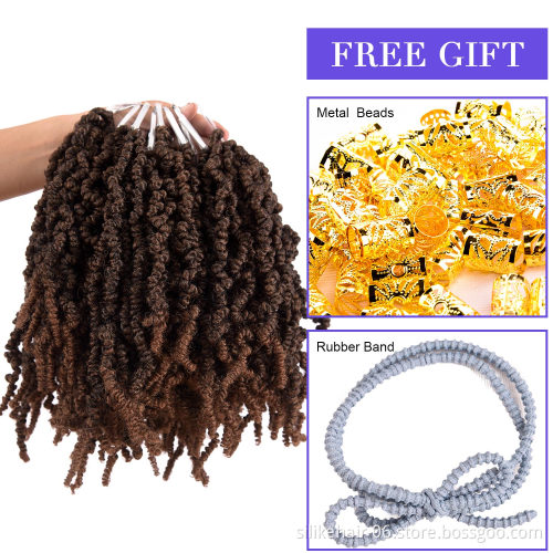 Factory price wholesale Passion Twist Hair freetress Water Wave Crochet Braids Spring Passion Twist Curly Crochet Hair Braiding